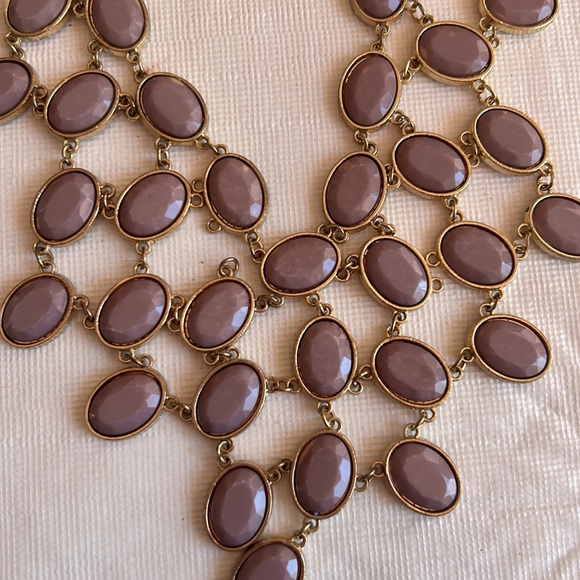 Gold and mauve necklace FREE WITH TOP OR DRESS PURCHASE - Picture 4 of 6